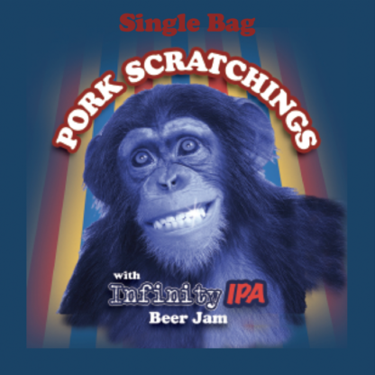 Pork Scratchings with Infinity IPA Beer Jam -Single Bag